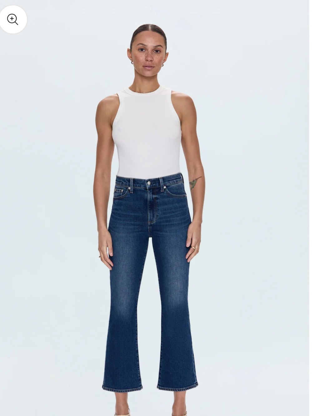 Pistola Lennon High Rise Crop Boot Jeans in Broadway wash